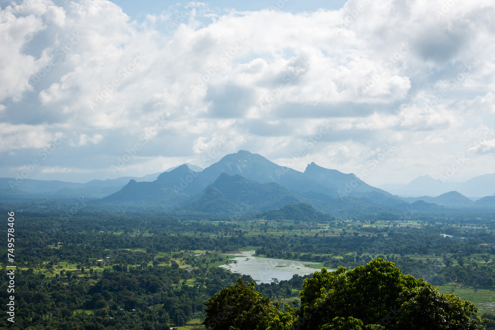 Mountain ranges around Sigiriya Rock Castle, Sri Lanka. Mountain ranges around Sigiriya Rock Castle, Sri Lanka.