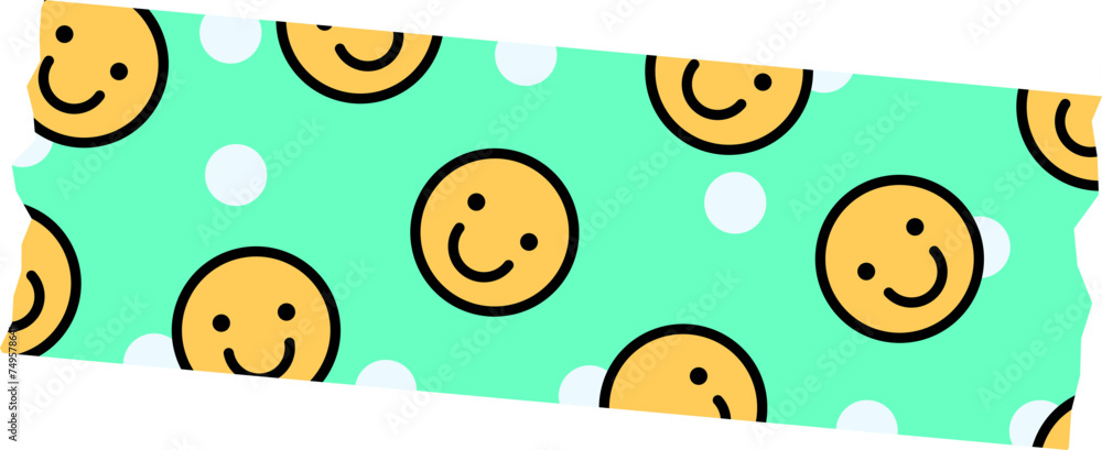 Smile Face Washi Tape