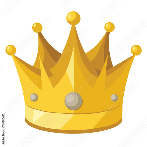 Golden Crown vector illustration and artwork