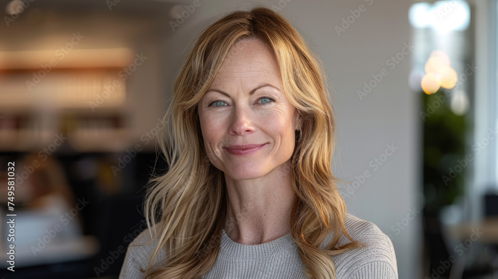 Smiling mature woman Smiling mature woman