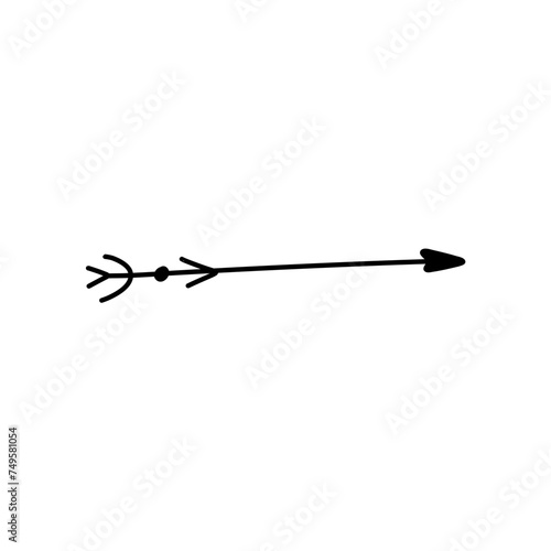 Hand drawn arrow indian style