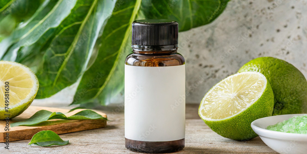 Essential oil bottle, cosmetic product mockup, for branding and advertising template website or project design background. Essential oil bottle, cosmetic product mockup, for branding and advertising template website or project design background.