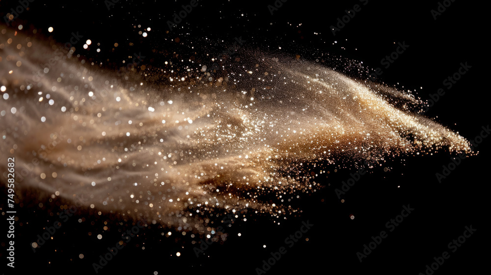 Fototapeta premium Gloden powder