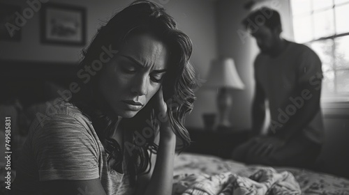 Man and Woman Standing in Bedroom