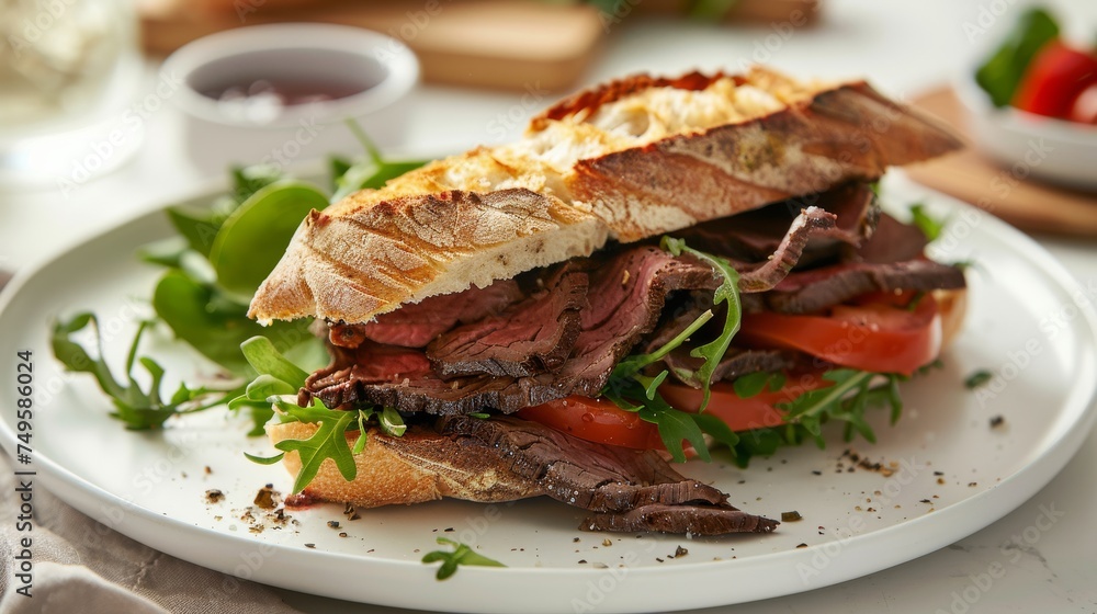 sandwich with meat sandwich with meat
