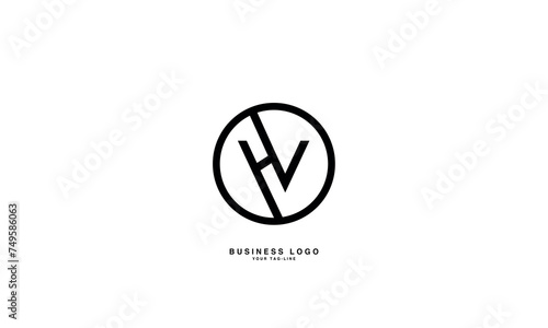 Free Download HV, VH, H, V, Abstract Letters Logo Monogram - GFXLoad