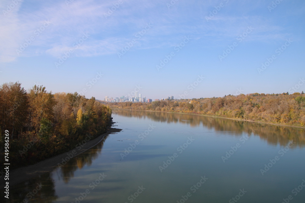 Autumn Along The River, Edmonton, Alberta Autumn Along The River, Edmonton, Alberta