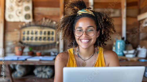 Young entrepreneur girl