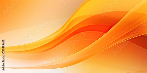 Modern Orange Curve Background. Abstract Art Design for Banner, Beautiful and Bright Orange