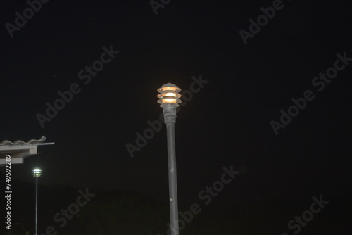 street lamp in night