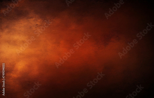 grunge background with effect, flame dark background. Color gradient. Light spot. Matte, shimmer. Brushed, rough, grainy, rough surface for placing products and websites, articles, copyspace