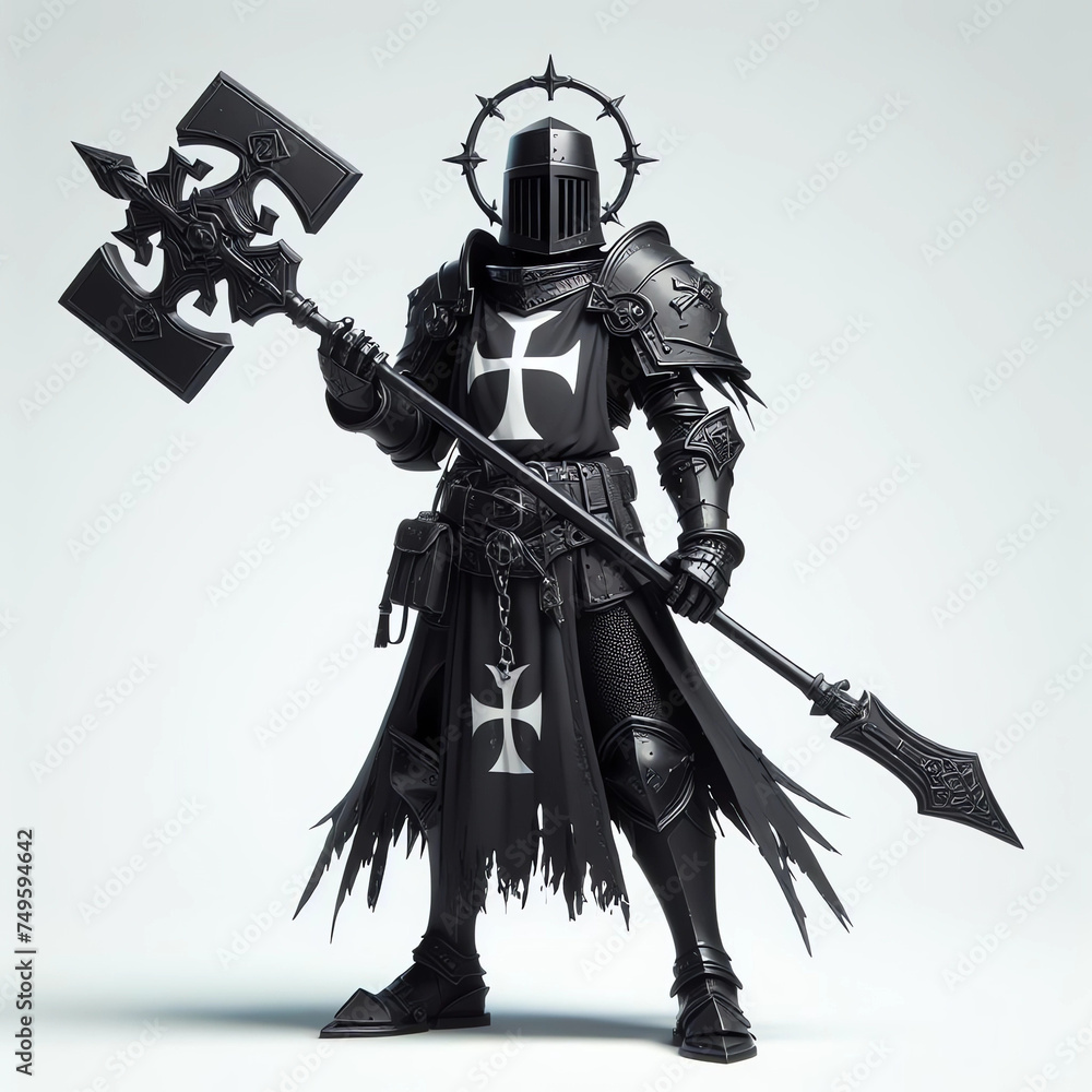 Obraz premium Knight templar with maul