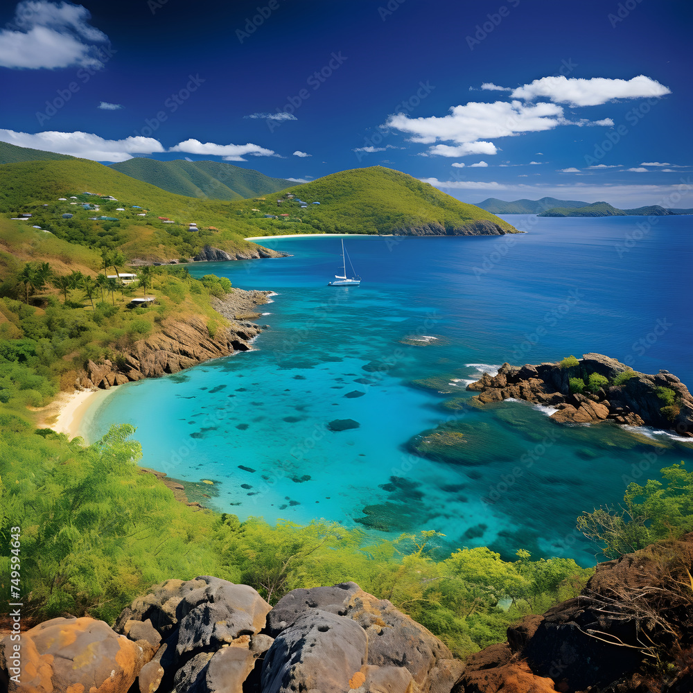 Panoramic Bliss: Serenity of the British Virgin Islands – A Picturesque Landscape of TradeWinds Life