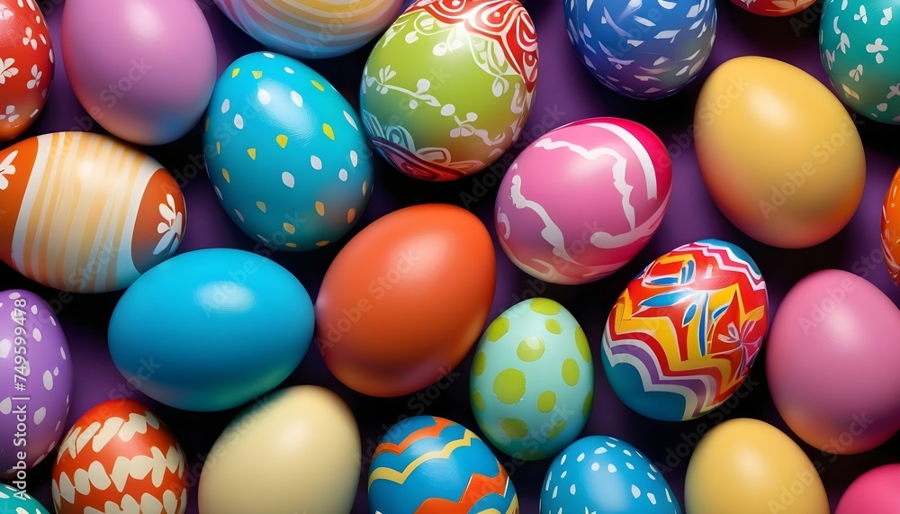 Colorful easter eggs Colorful easter eggs