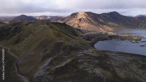Landmannalaugar is a location in Iceland's Fjallabak Nature Reserve in the Highlands. It is on the edge of the Laugahraun lava field. This lava field was formed by an eruption in 1477.