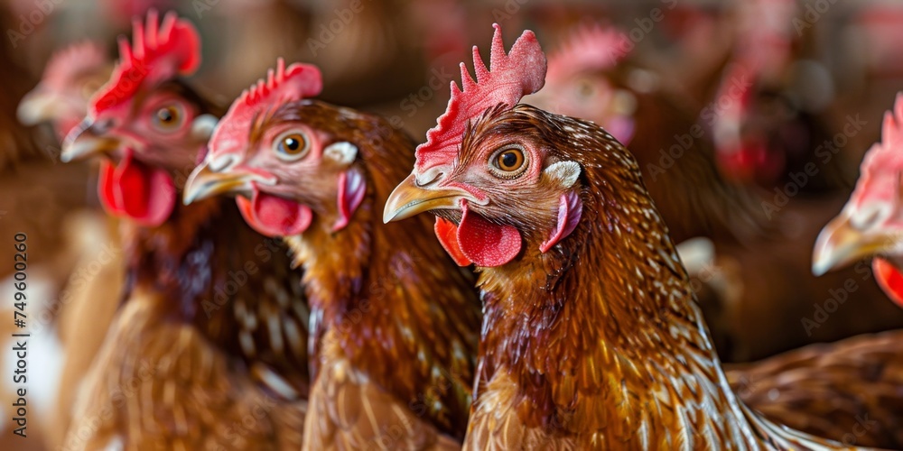 chickens on the farm Generative AI