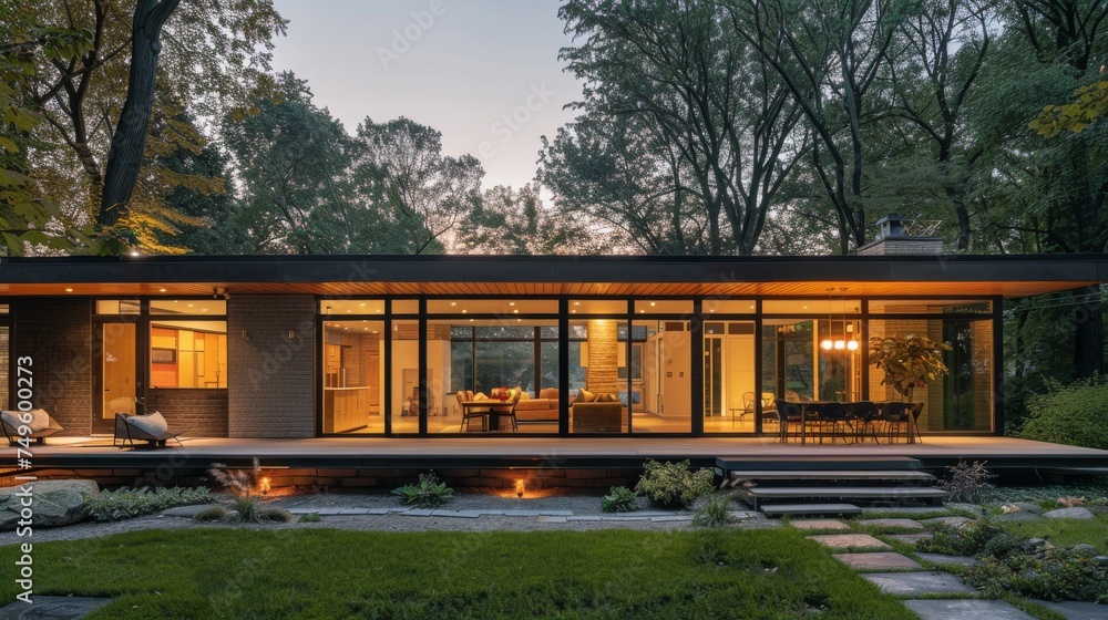 Modern House Amidst Park Modern House Amidst Park