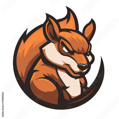 Squirrel esport vector logotype, logo squirrel, icon squirrel, sticker squirrel, symbol squirrel, emblem squirrel