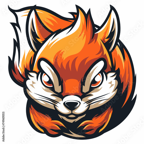 Squirrel esport vector logotype, logo squirrel, icon squirrel, sticker squirrel, symbol squirrel, emblem squirrel