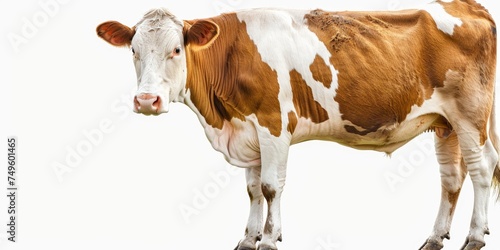 cow on white background Generative AI
