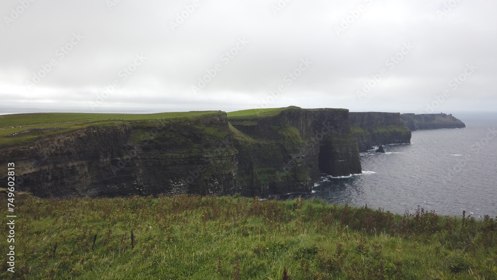 The Cliffs of Moher are sea cliffs located at the southwestern edge of the Burren region in County Clare, Ireland. The Cliffs were formed over 300 million years ago during the Carboniferous Period. The Cliffs of Moher are sea cliffs located at the southwestern edge of the Burren region in County Clare, Ireland. The Cliffs were formed over 300 million years ago during the Carboniferous Period.