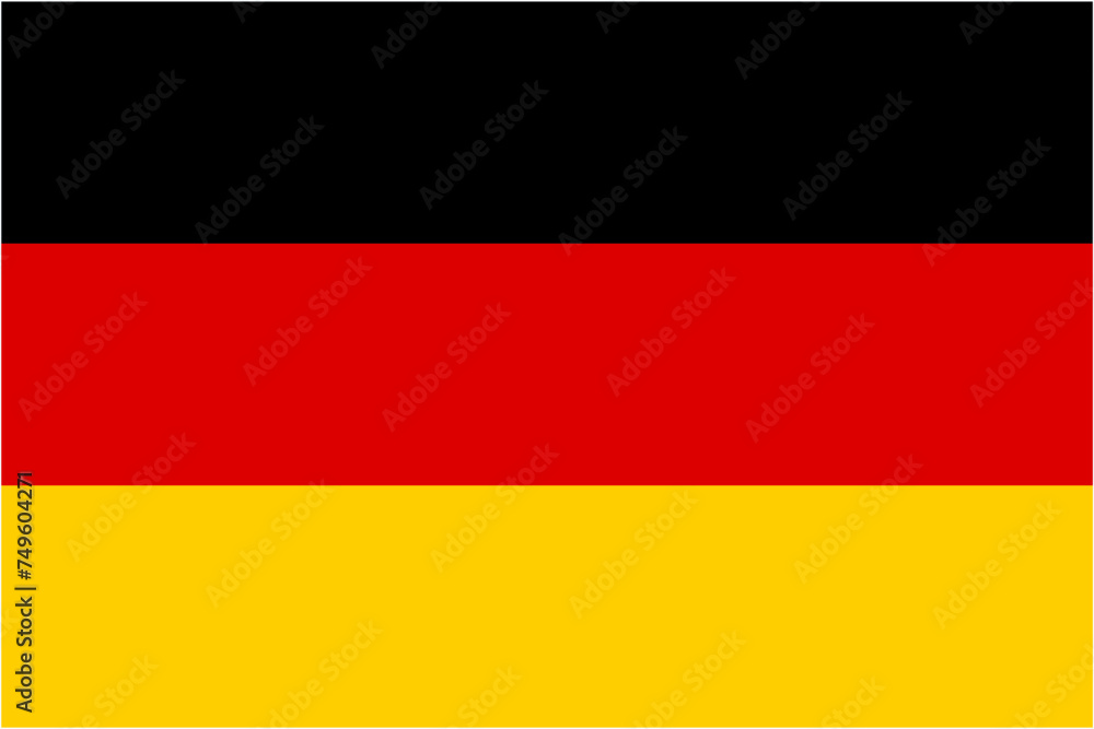 German flag isolated vector illustration German flag isolated vector illustration