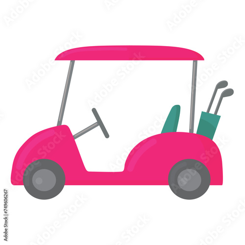Golf cart icon clipart avatar logotype isolated vector illustration