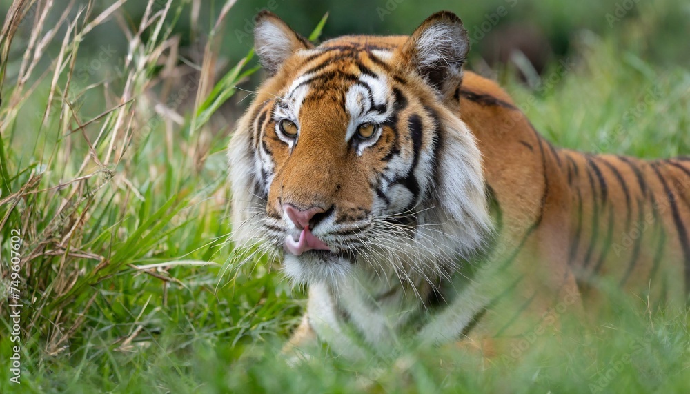 Obraz premium Tiger in grass