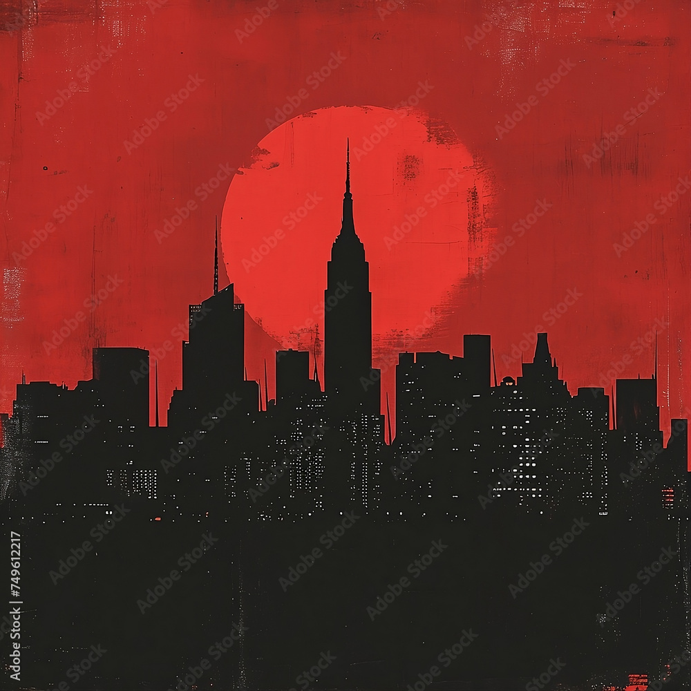 city skyline indie album cover