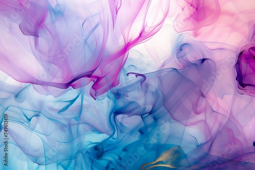 A colorful and vibrant background with purple and blue hues © Aliaksandr Siamko