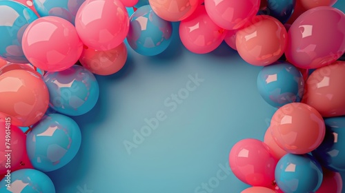 A Bunch of Balloons Floating in the Air