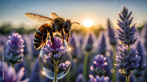 bee on a flower © Елена Tomaeva
