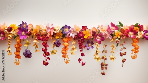 Flower garland for Diwali. Neural network AI generated art