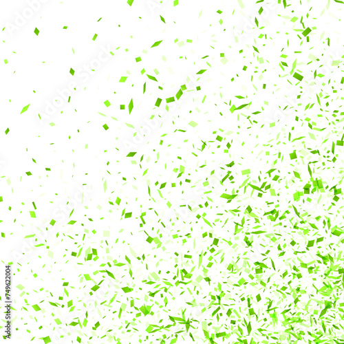 Green Confetti Celebration © Vjom