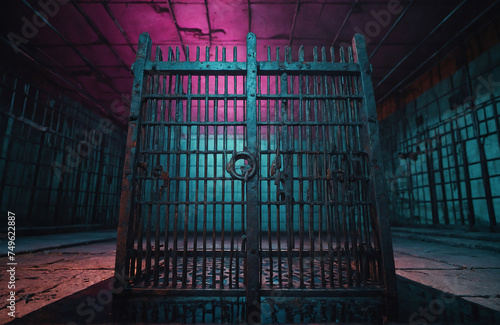 prison cell door locked photo