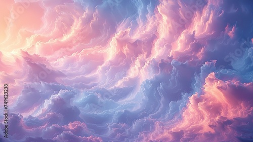 Beauty in the Clouds: Dreamy Sky Background with Soft Colors