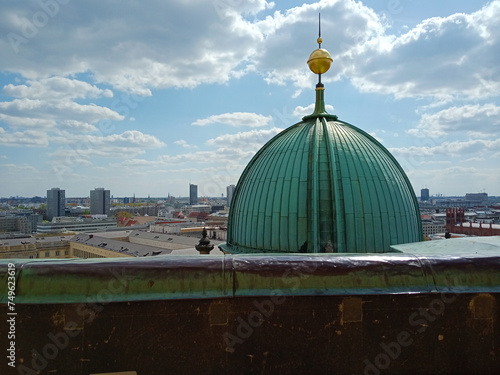 The view from the Berlin Dom observation deck. Aerial view of Berlin, Germany
