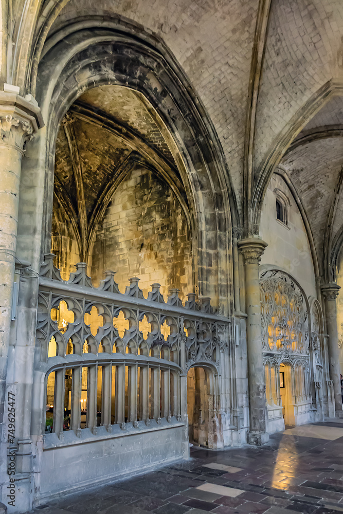 Interior of Saint Jacques Church of Dieppe (Eglise SaintJacques) dates