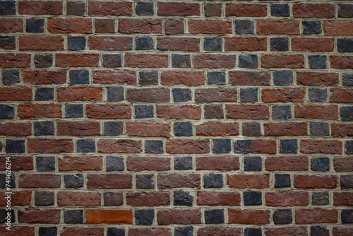 Stary mur z czerwonej ceg  y vintage