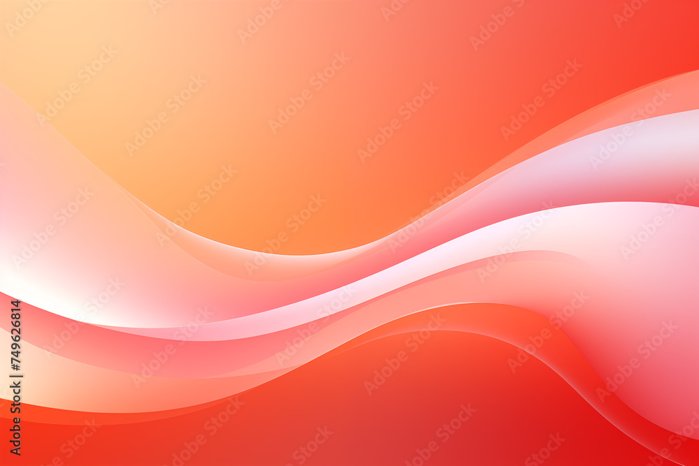Fototapeta premium red abstract background with waves