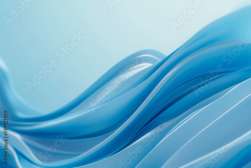 abstract deep blue wave background
