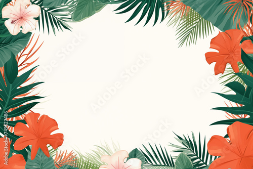 Summer holiday card mockup background with copy space for text. Summertime vacation background