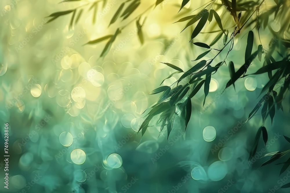 Blurry Bamboo Tree Branch Blurry Bamboo Tree Branch