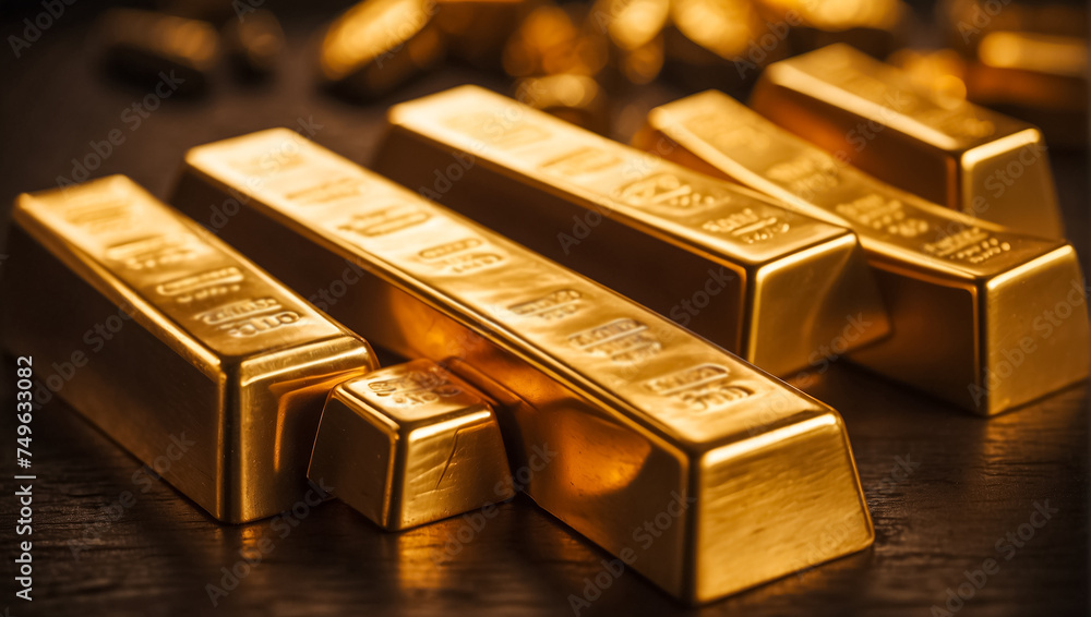 gold bars on a dark background premium gold bars on a dark background premium