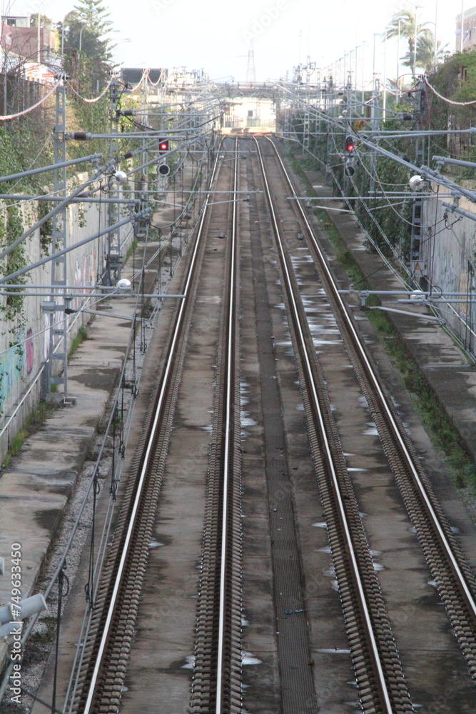 Fototapeta premium Vías de tren