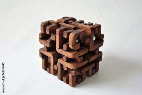 An impossible puzzle game made of wood.