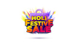 Festive sale concept for Holi festival.