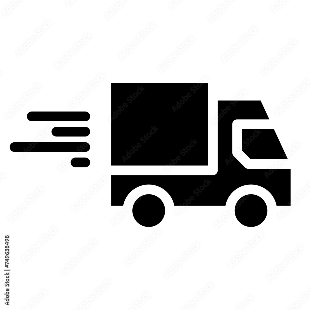 Truck icon. Freight, delivery symbol. Vector illustration