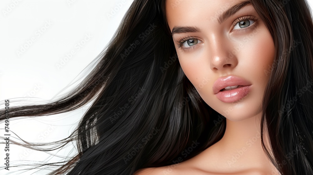 Fototapeta premium A flowing, supple hair bust