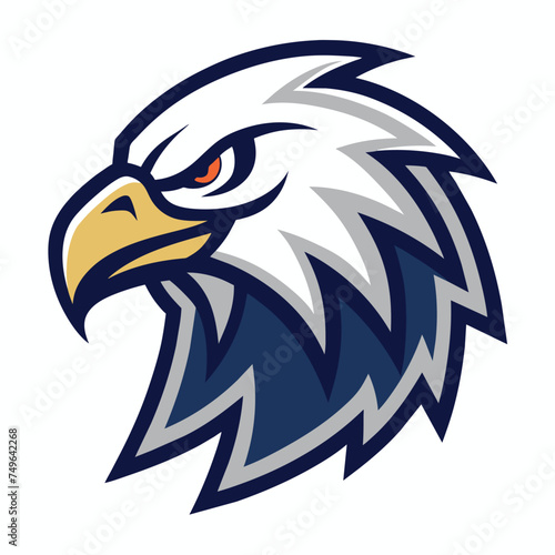 Eagle head logo vector illustration and artwork
